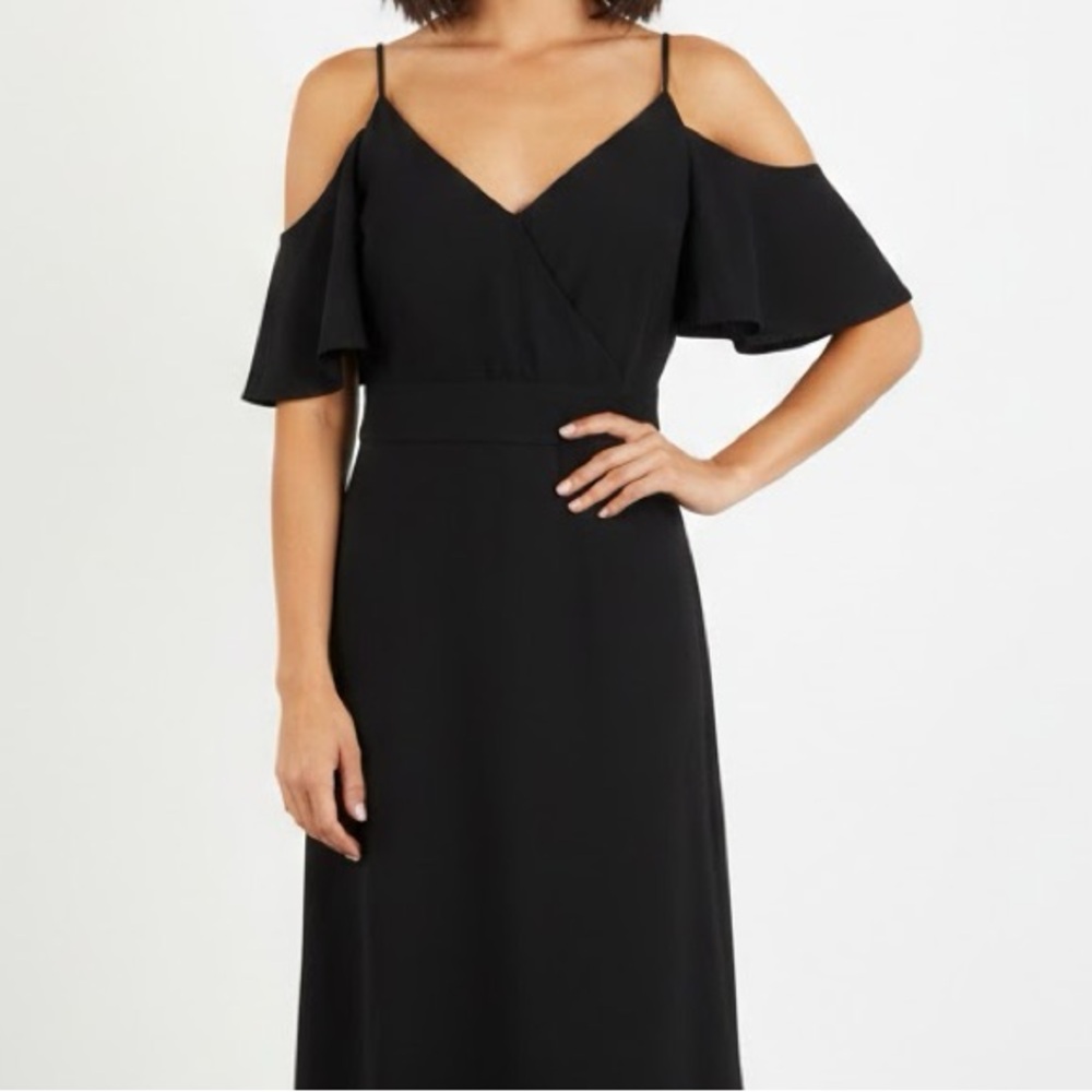 Ann Taylor Black Midi Dress 2